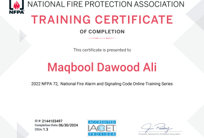 Maqbool-Dawood---NFPA-72-certificate-1