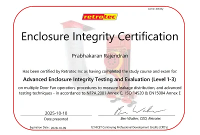 Prabhakaran RIT Certificate